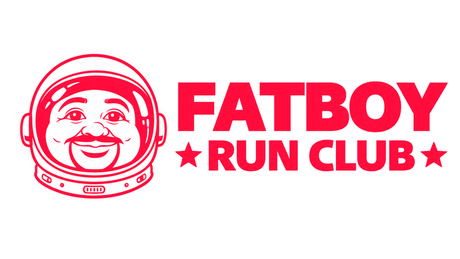 Fatboy Run Club — mascot in an astronaut helmet